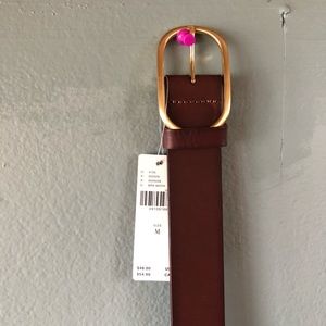 Anthropologie brown leather belt